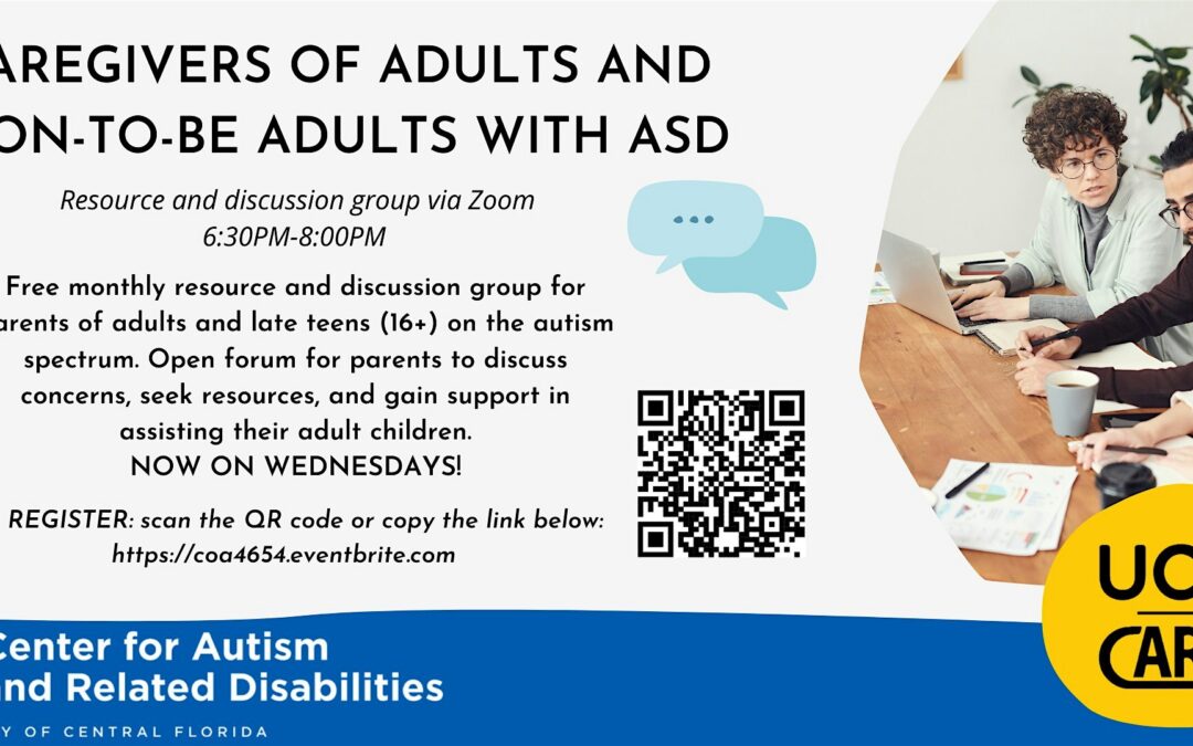 Caregivers of Adults Resource and Discussion Group 2026