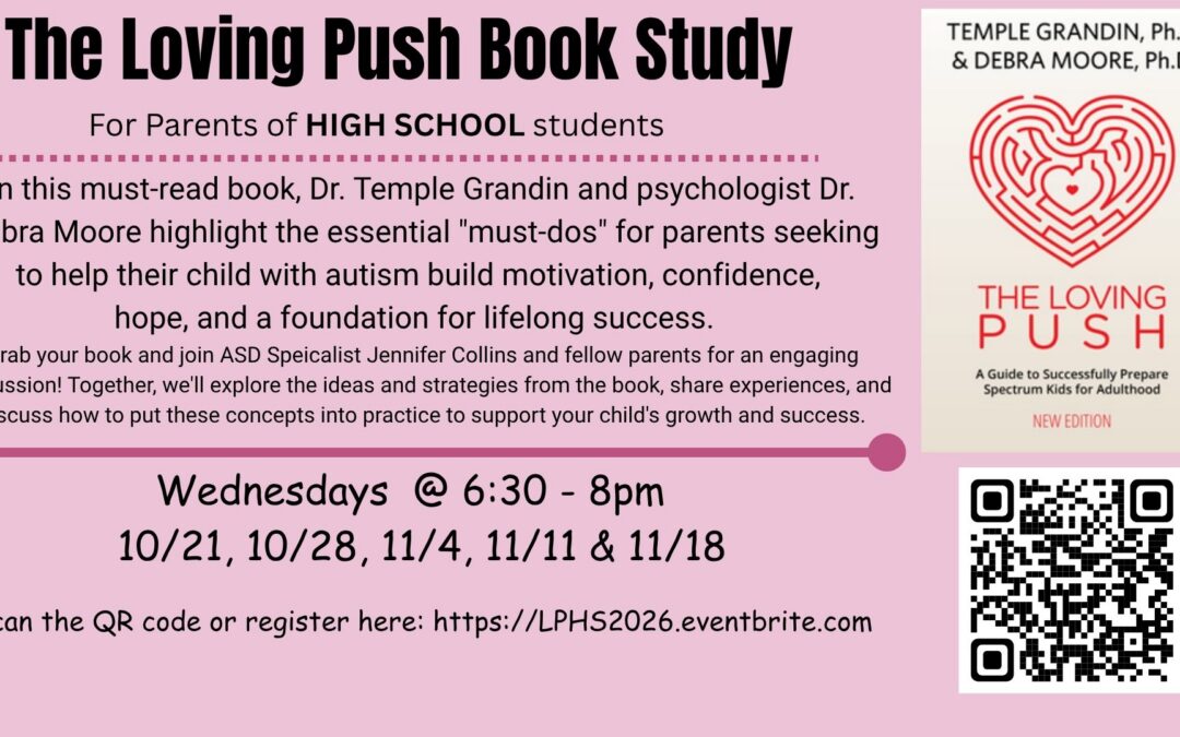 “The Loving Push” Book Study for Parents of High School Students